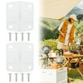 thumbnail image 1 of For Coleman Cooler Replacement Hinges, 2 Durable Plastic Hinges & 8 Mounting Screw, 1 of 10