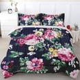 thumbnail image 1 of For Comforter Set Full Size, Red Rose Flower Floral Bedding Set for Kids and Adults Bedroom Decor, Botanical Leaf Comforter Set and 2 Pillow Cases, 1 of 5