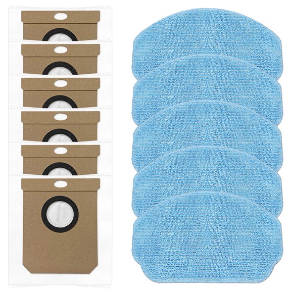 For Conga 7690 Immortal Max Home M Robot Vacuum Cleaner 5 Mop Pads 6 Dust Bags Home Appliance Parts Household Merchandises