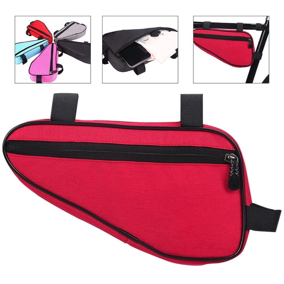 For Conveniently Store Essential Items With This Triangle Mtb Frame Bag Black