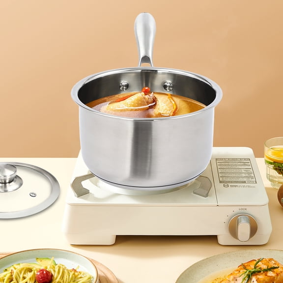 For Cooking Food Grade Complementary Food Pot W/Handle Large Capacity Sauce Pan