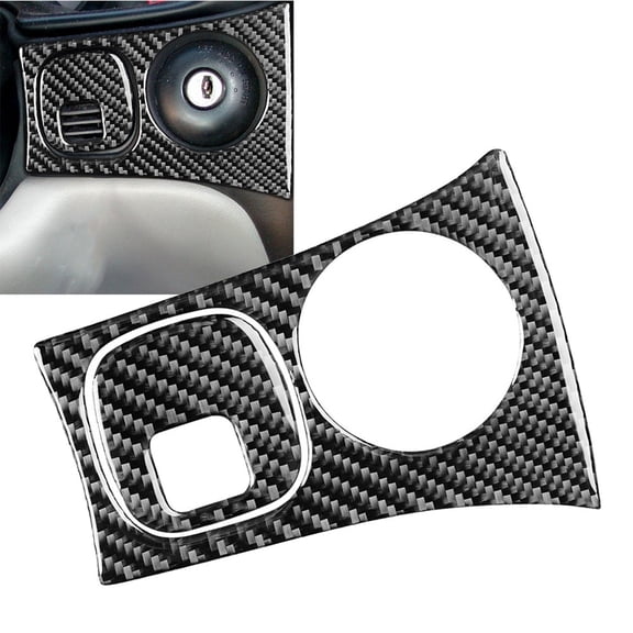 For Corvette C5 98-04 Carbon Fiber Key Starter Ignition Switch Cover Pratical