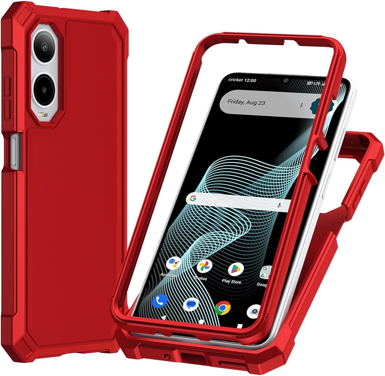 For Cricket Debut S3 (2024) Case with Screen Protector Phone Case Full ...