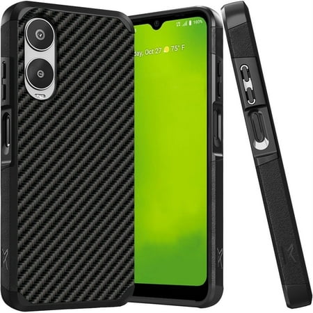 For Cricket Icon 6 Case, AT&T Verge Case Tough Strong Hybrid Design Phone Cover