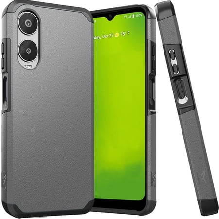 Hybrid Tough Case for Cricket Icon 6 - Charcoal Grey