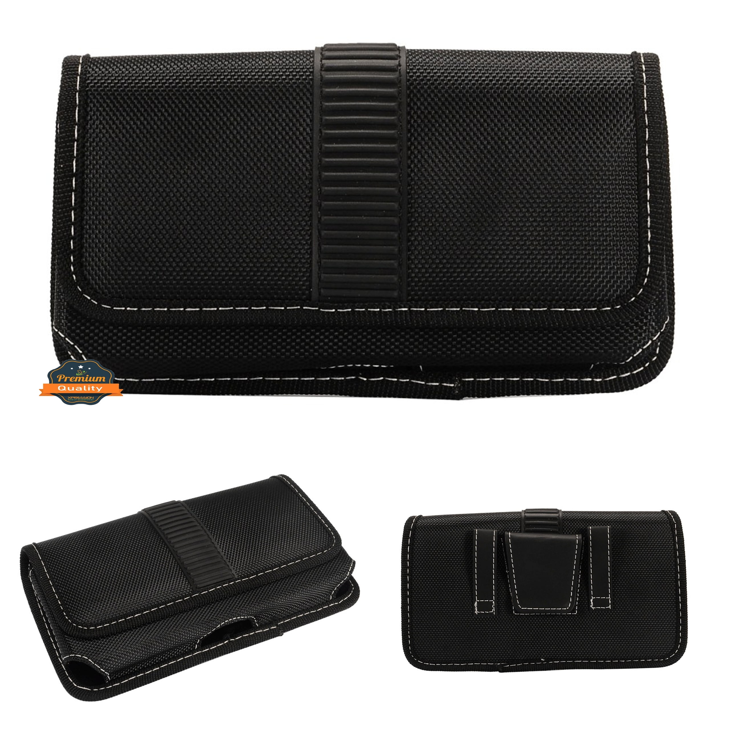 For Cricket Magic 5G /Icon 5 /Outlast Rugged Canvas Cellphone Belt Clip ...