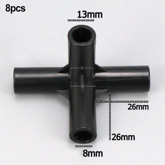 For DIY PVC Pipe Fittings Set of 8 for Greenhouse and Plant Support Frames