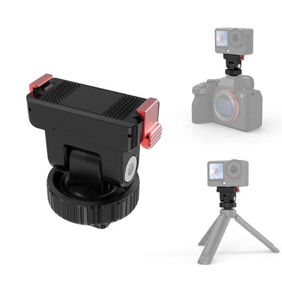 For DJI Osmo Action 6 / Nano QKOO Plastic Gimbal Quick-Release Base Mount (Black)