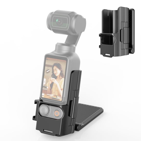 For DJI Osmo Pocket 3 QKOO Folding Magnetic Mount Base Bracket (Black)