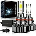 thumbnail image 1 of For DODGE DART 2013-2015 LED Headlight Bulbs,9012 High Beam and Low Beam,2pc, 1 of 10