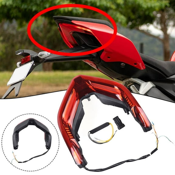 For DUCATI PANIGALE V2 V4 2018 2022 Rear LED Tail Light with Turn Signal
