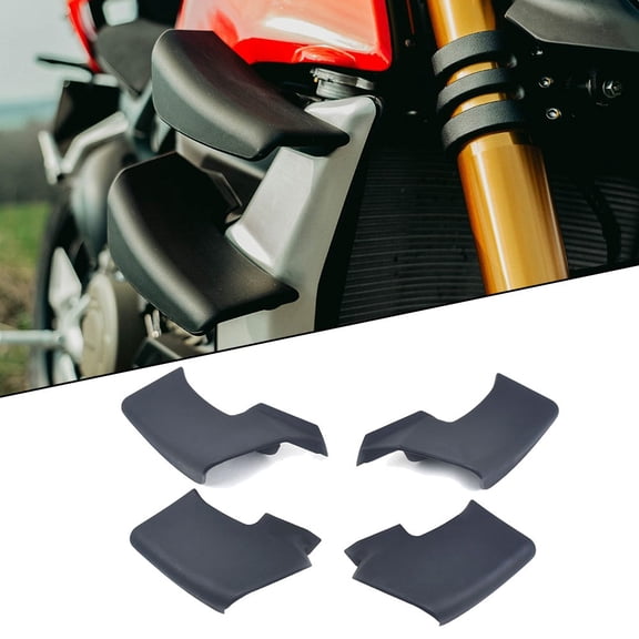 For DUCATI Streetfighter V4 /S/SP V2/S Black Spoiler Fxed Winglets Wings