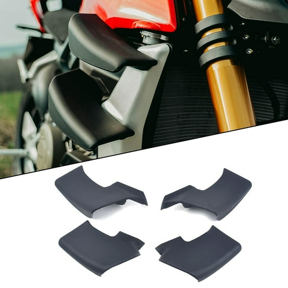 For DUCATI Streetfighter V4 /S/SP V2/S Black Spoiler Fxed Winglets Wings