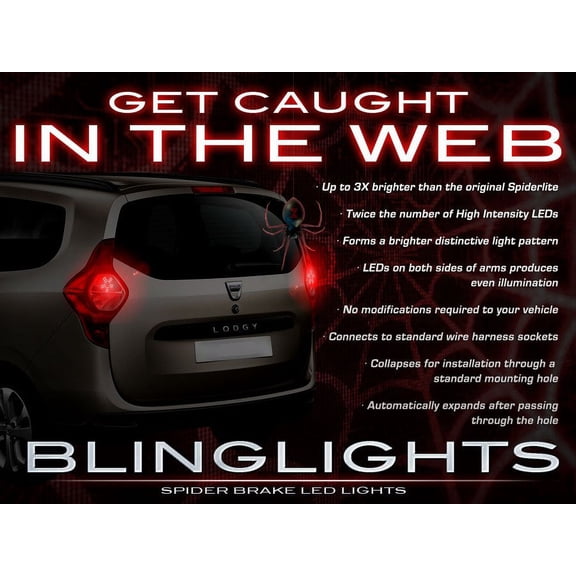 For Dacia Lodgy 3d LED Custom Tail Lamp Light Bulbs Pair Set