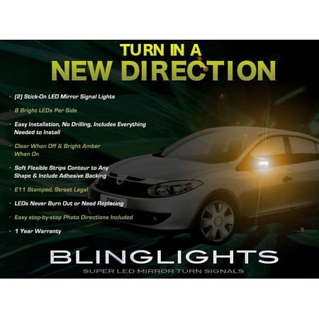 For Dacia Logan LED Mirror Turn Signal Set Side Blinker Lamp Kit