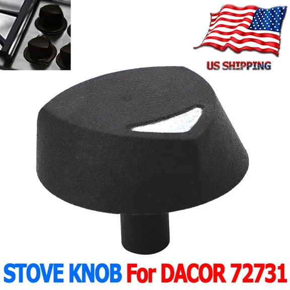 For Dacor 72731 Stove Knob Cooktop Burner Control Knob Replacement Black 1Pc