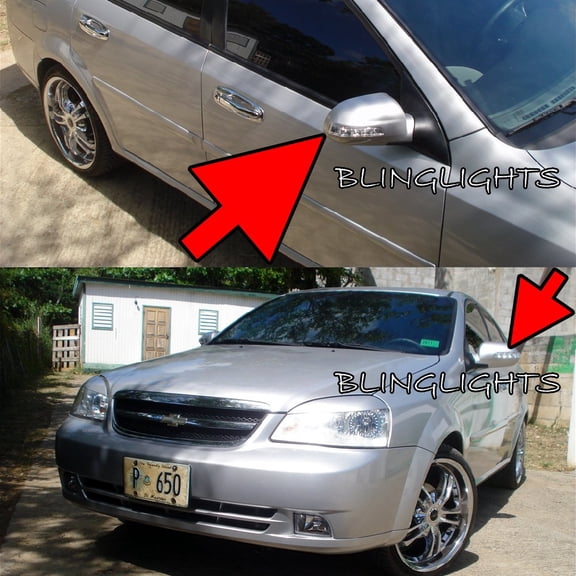 For Daewoo Nubria LED Side Mirrors Turnsignals Lights Mirror Turn Signals Lamps Signalers