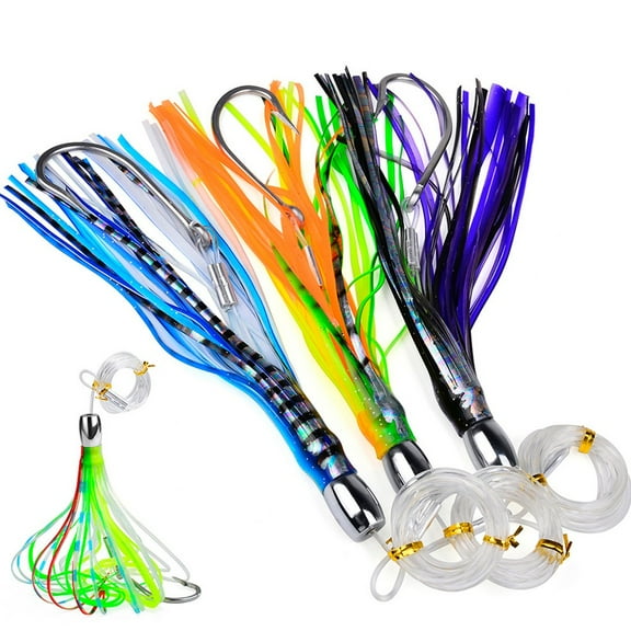 For Deep Sea Tuna Marlin Trolling Lure 7 87 Inch With Squid Skirting Design A Fangkenuo