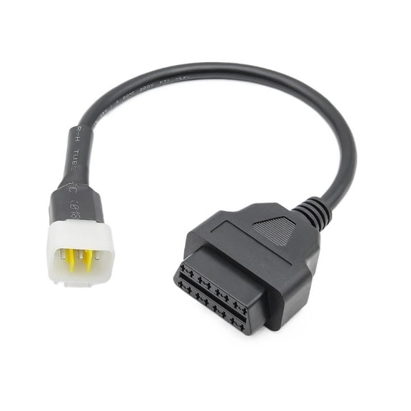 For Delphi Autocycle OBD II 6 Pin To 16 Pin OBD2 Adapters OBD Diagnostic Cable Motorcycle OBD 2 Extension Cable