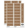 thumbnail image 1 of For Deposit Only Double Border Bank Check Sticker Set - Brown - Gloss Finish - 2.00" Large, 1 of 7