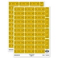 thumbnail image 1 of For Deposit Only Double Border Bank Check Sticker Set - Yellow - Matte Finish - 1.5" Small, 1 of 7