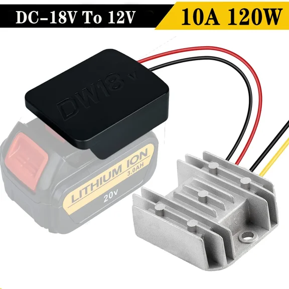 For Dewalt DC 20V to 12V 10A 120W Step Down Voltage Converter Battery Regulator