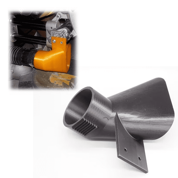 For Dewalt DW708 Miter Saw Dust Collection Upgrade - 2.65/2.25 Hose Opening-Workshop Dust Management Accessory