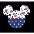 thumbnail image 1 of For Disney Cruise Custom Door Magnet - Personalized Patriotic Hearts and Stars Mouse Head, 1 of 2