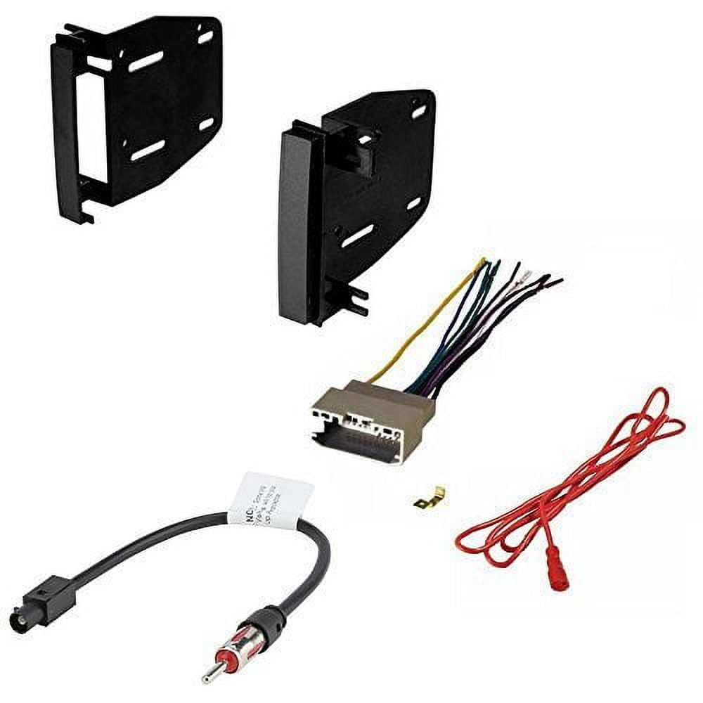Dodge 2009 2012 ram 1500 car cd stereo receiver dash install mounting kit wire harness and radio antenna adapter deals
