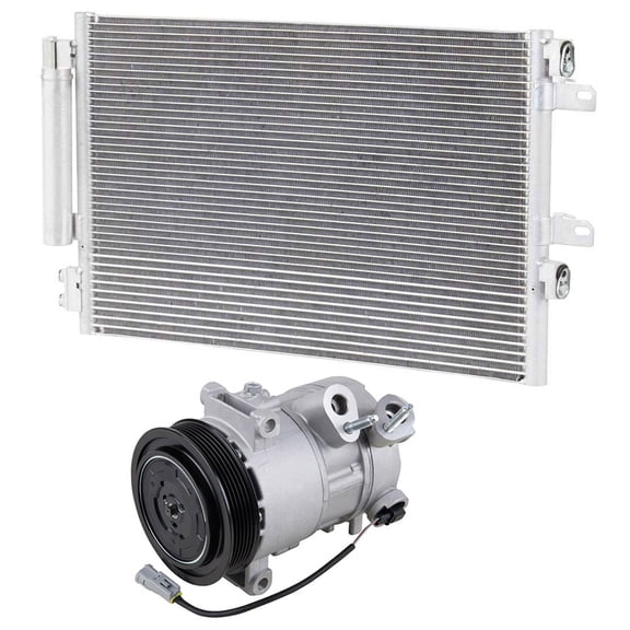 For Dodge Caliber & Jeep Compass 2010 AC Compressor w/ A/C Condenser Drier - BuyAutoParts