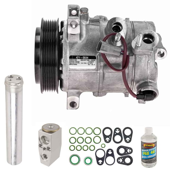 For Dodge Caliber & Jeep Compass OEM AC Compressor w/ A/C Repair Kit - BuyAutoParts