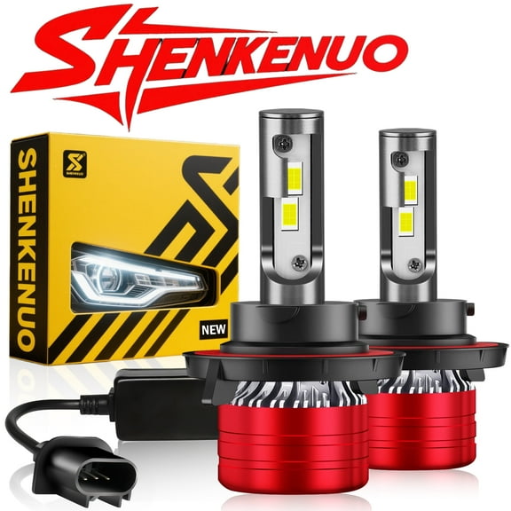 For Dodge Challenger 2009 2010 2011 2012 2013 2014 LED Headlight Bulbs H13 9008 High and Low Beam 2pcs