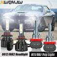 thumbnail image 1 of For Dodge Challenger 2015-2016 9012 H11 LED Headlight+Fog Light Bulbs 6000K, 1 of 11