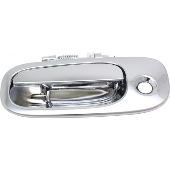 For Dodge Challenger Exterior Door Handle Front, Driver Side Chrome (2008 - 2010) | With Key Hole| Trim: SRT8