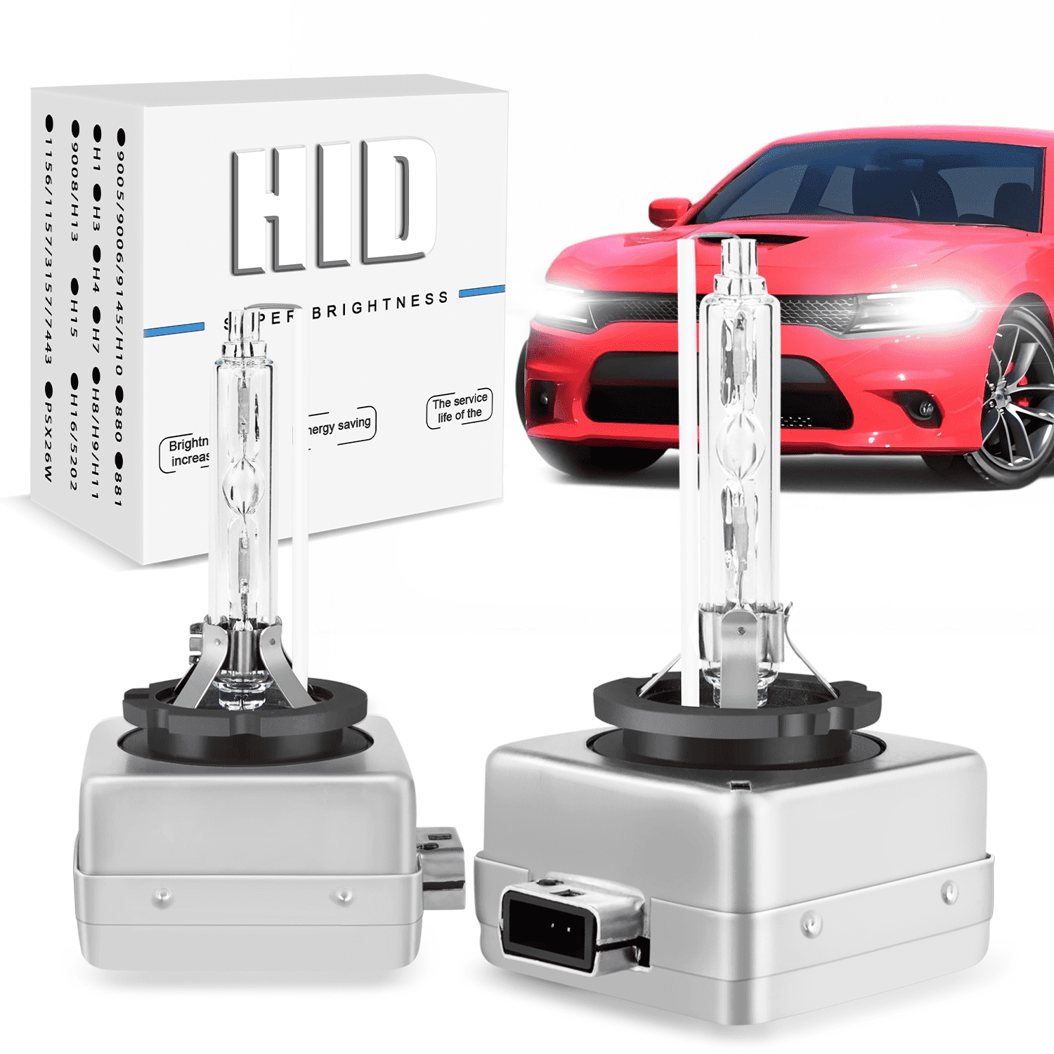 For Dodge Charger 2011 2012 2013 2014-2022 Xenon HID Headlight Bulbs D3S Low Beam 6000K White 2x
