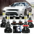 thumbnail image 1 of For Dodge Charger 2011-2013 2014 LED Headlights 9005 H11 High Low Beam H16 Fog Light Bulbs,, 1 of 20