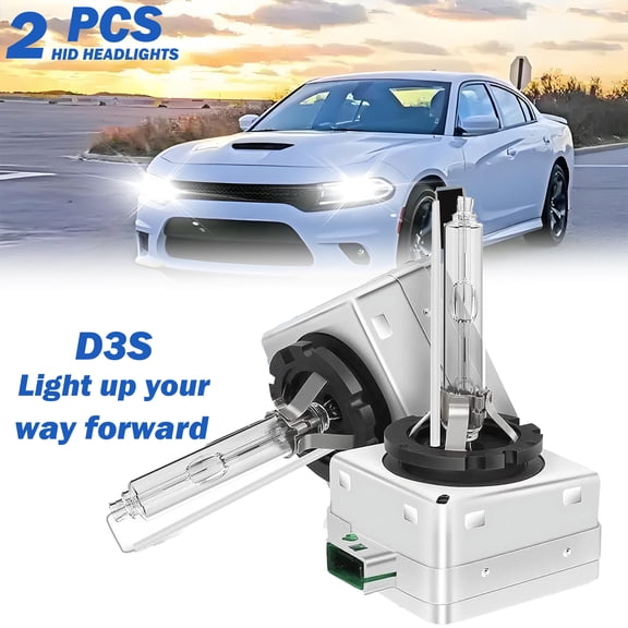 For Dodge Charger 2015-2017 HID Xenon Headlights D3S LED High/Low Beam 2pc