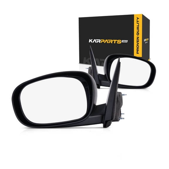 For Dodge Charger Door Mirror 2006 2007 2008 2009 2010 Driver and Passenger Side Pair Textured Power Heated Non Folding CH1320295