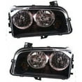 thumbnail image 1 of For Dodge Charger Headlight 2006 2007 Driver and Passenger Side Pair  For CH2502163 | 4806165AF, 1 of 4