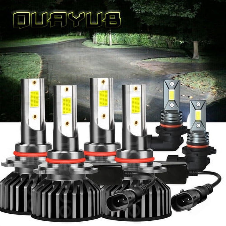For Dodge Charger SE SRT8 2006-2008 Combo LED Headlight Hi-Low Fog Light  Bulbs Kit - Walmart.com