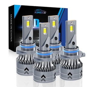 For Dodge Colt 1990-1992 4PCS 9005+9006 LED Headlight Bulb High Low Beam White 50000 Hours Lifespan No Hyper Flash