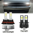 thumbnail image 1 of For Dodge Dakota 1991-1996 6000K LED Headlight High Low + Fog Light Bulbs 4x, 1 of 13