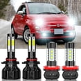 thumbnail image 1 of For Dodge Dart 2013 - 2015 4PC 9012 H11 LED Headlight 6000K High & Low Beam Fog Bulbs Kit, 1 of 11