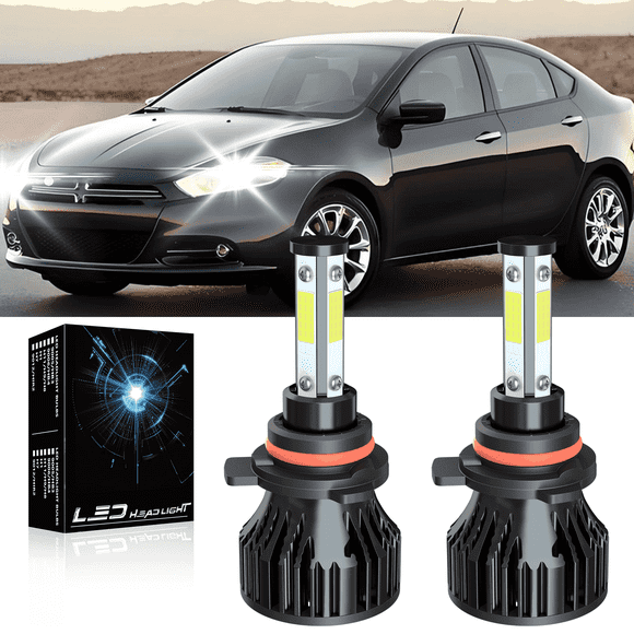 For Dodge Dart 2013-2015 Blue LED Headlights High/Low Beam Fog Light Bulbs Combo