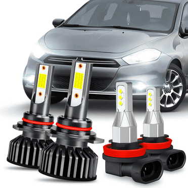 Xentec 10000K Brilliant Blue HID Kit For Dodge Dart 2013-2016 – 35W, 9012 Fog & H11 Headlight Bulbs