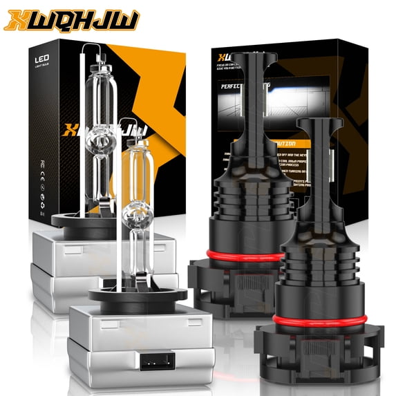 For Dodge Durango 2011-2013 D1S Xenon HID Headlight & H16/5202 LED Fog Light Bulbs 4Pcs