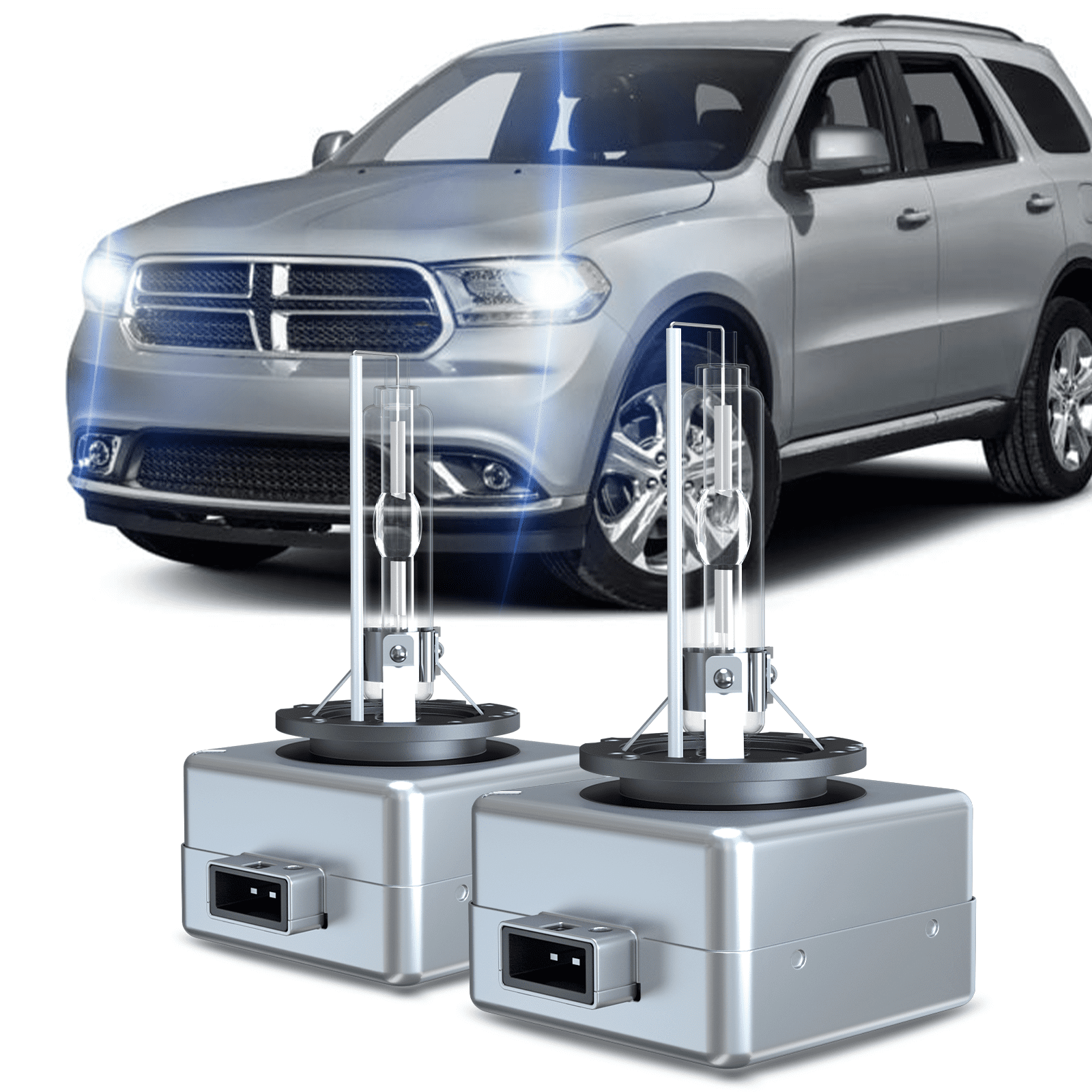 For Dodge Durango 2014 2015 2016 2017 2018 2019 2020 2021 2022- D3S Xenon HID Headlight Bulbs High & Low Beam Qty2