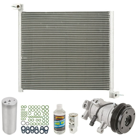 For Dodge Durango 3.7L 4.7L 2008-09 A/C Kit w/ AC Compressor Condenser Drier - BuyAutoParts
