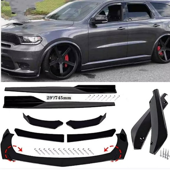 For Dodge Durango Front Bumper Lip Spoiler Splitter Side Skirt Rear Lip Body US
