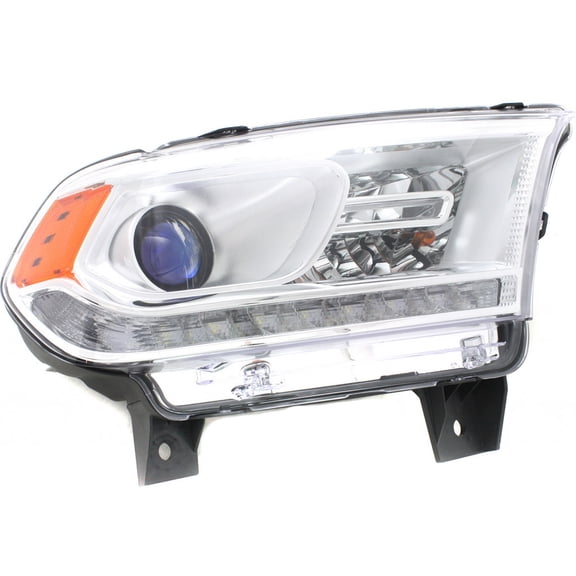 For Dodge Durango Headlight 2014 2015 Passenger Side Bulbs Included DOT Certified CH2503257 | 68184822AH; w/LED Lamps; Chrome Trim
